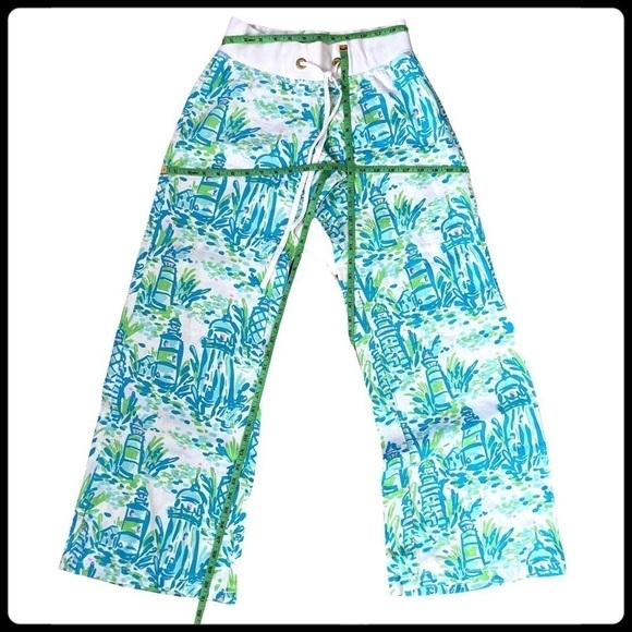 Lilly Pulitzer High Beam Lighthouse Linen Pants - Picture 11 of 11
